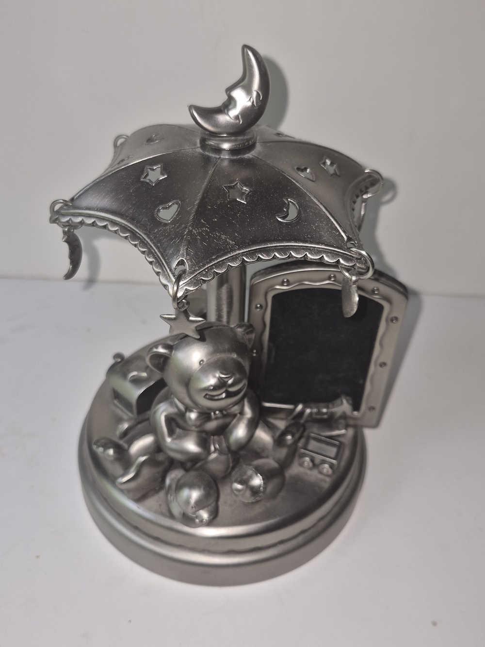 Silver Moon & Bear Frame with Umbrella